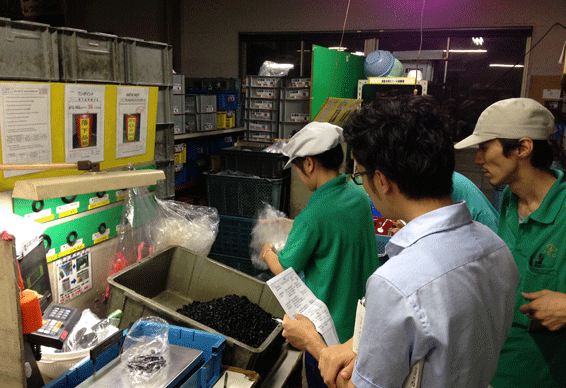 企業での作業説明